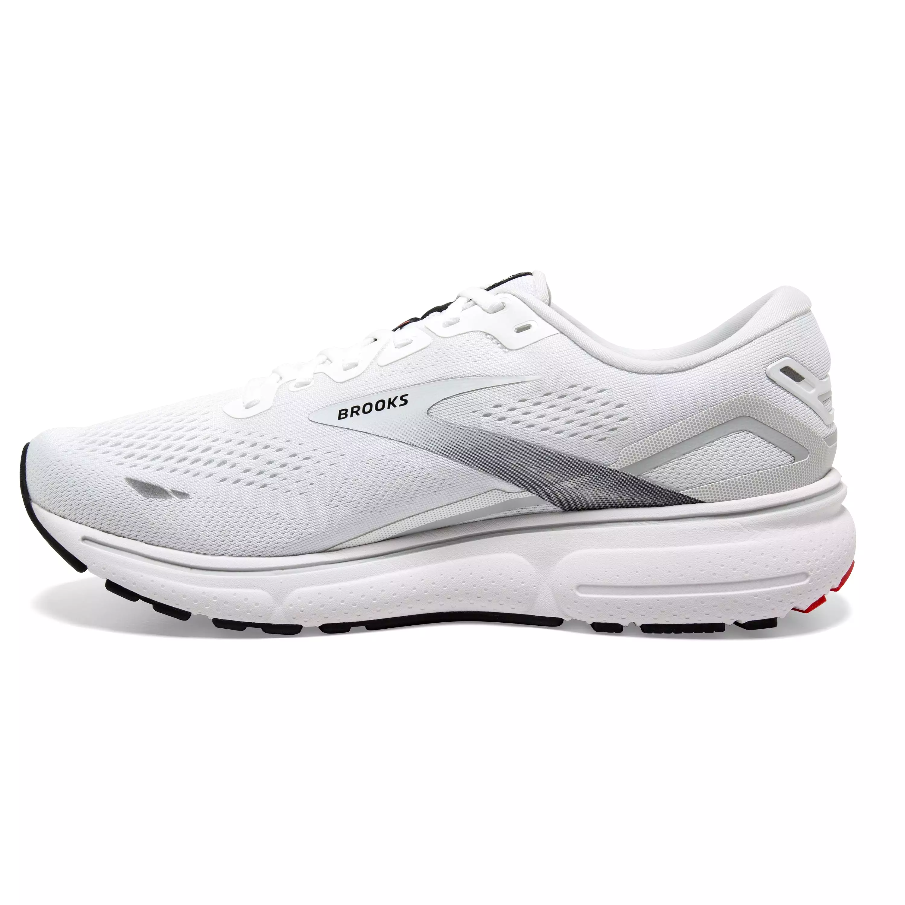 M Brooks Ghost 15 White/Black/Flame