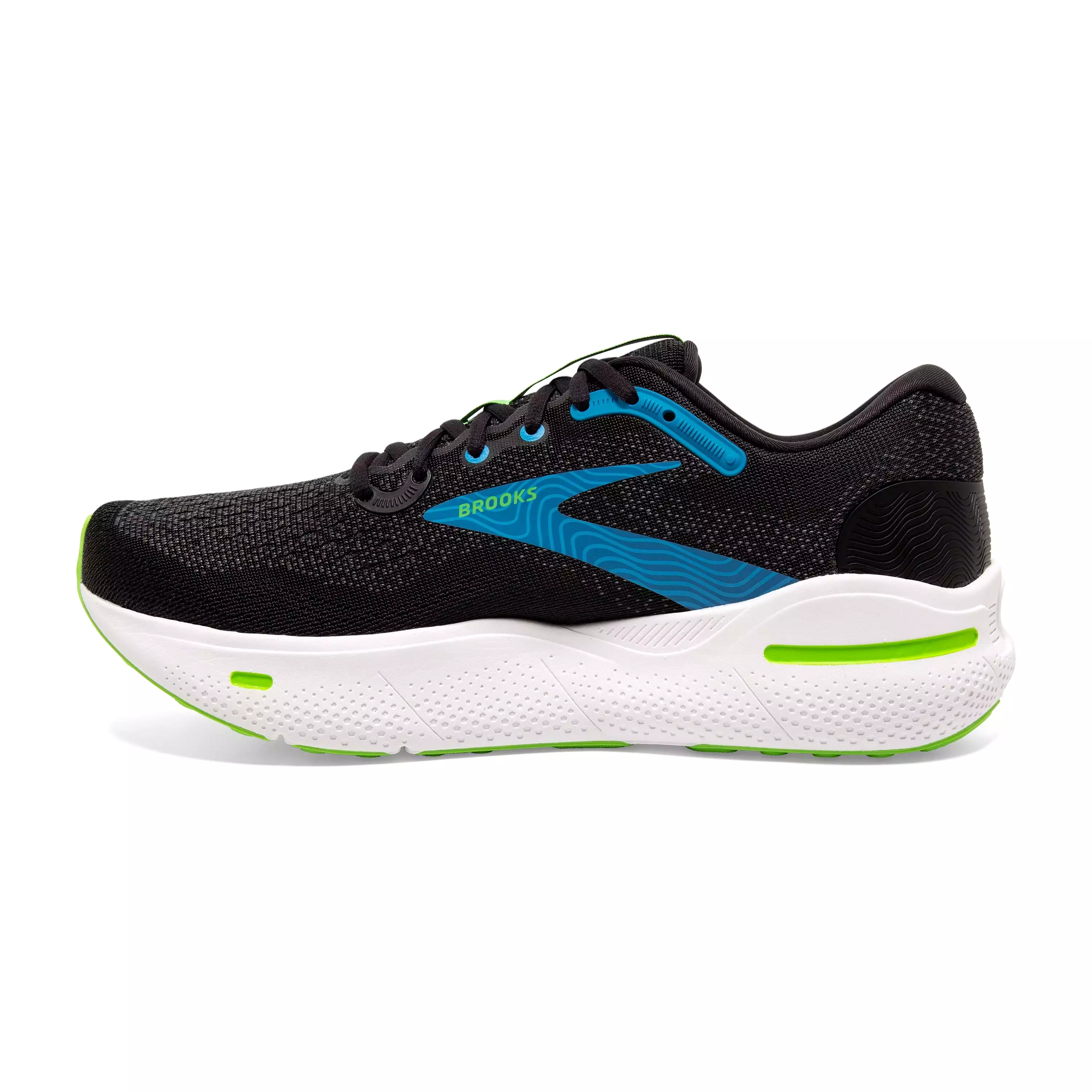 M Brooks Ghost Max Black/Atomic Blue/Jasmine