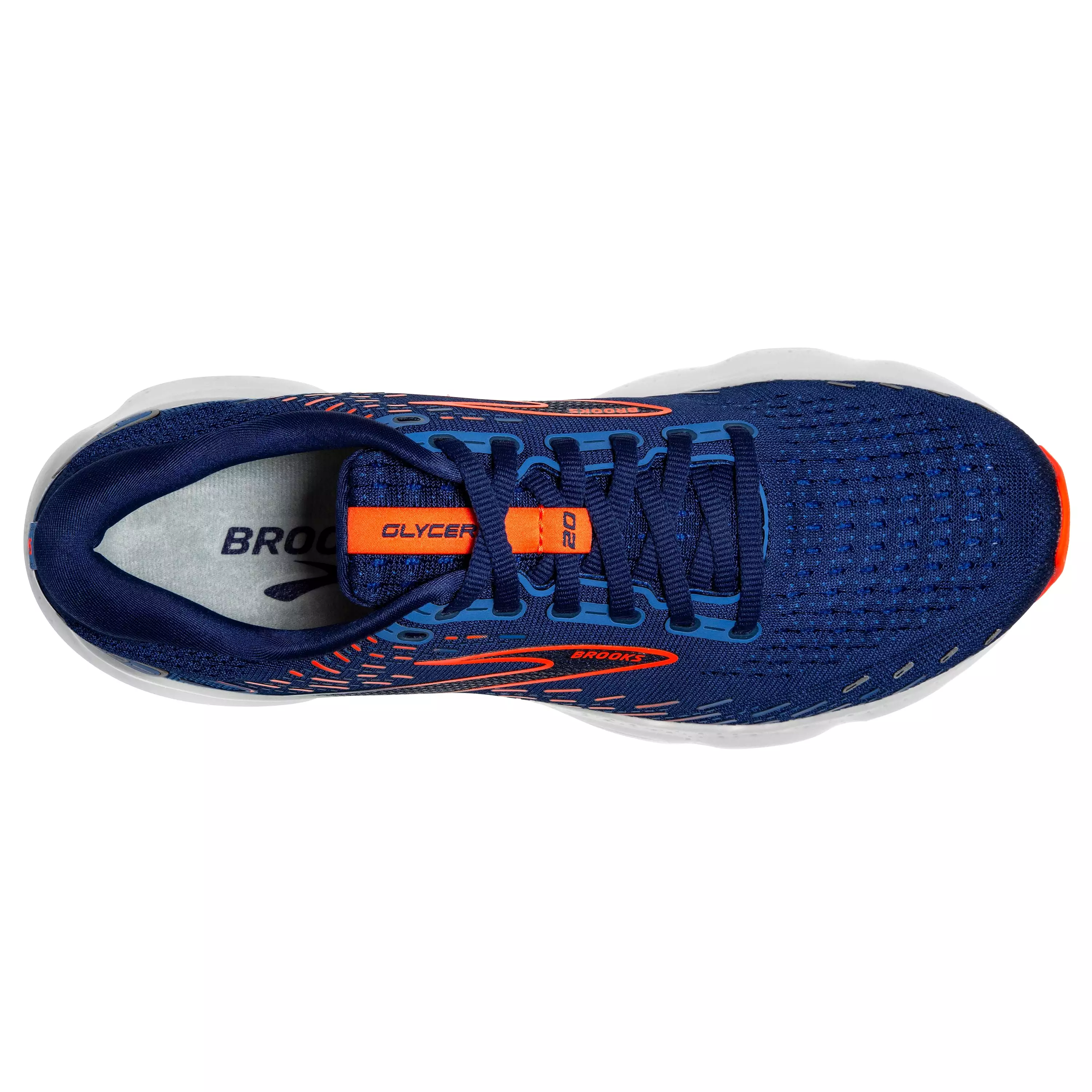 M Brooks Glycerin 20 Blue Depths/Palace Blue/Orange