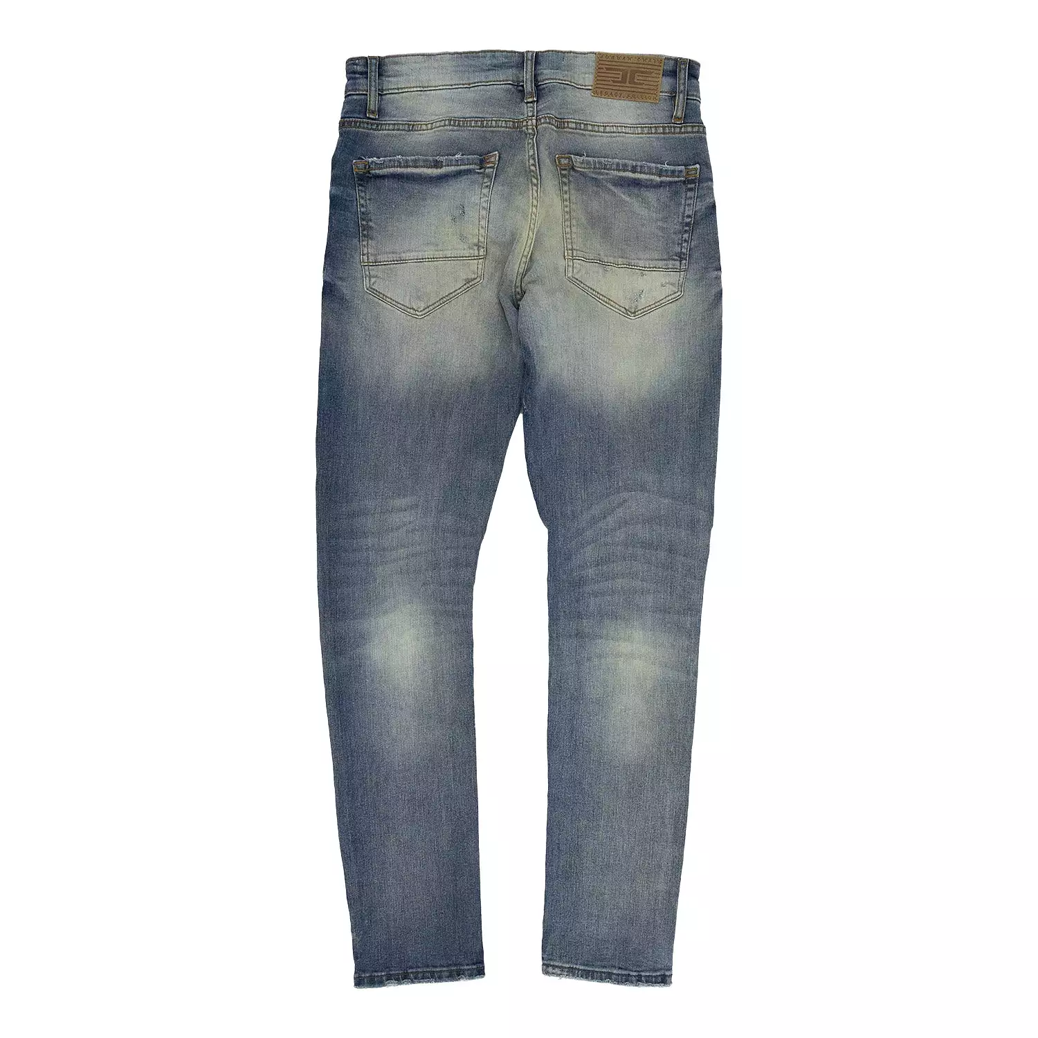 Men's Crushed And Rolled Ross Denim Pant