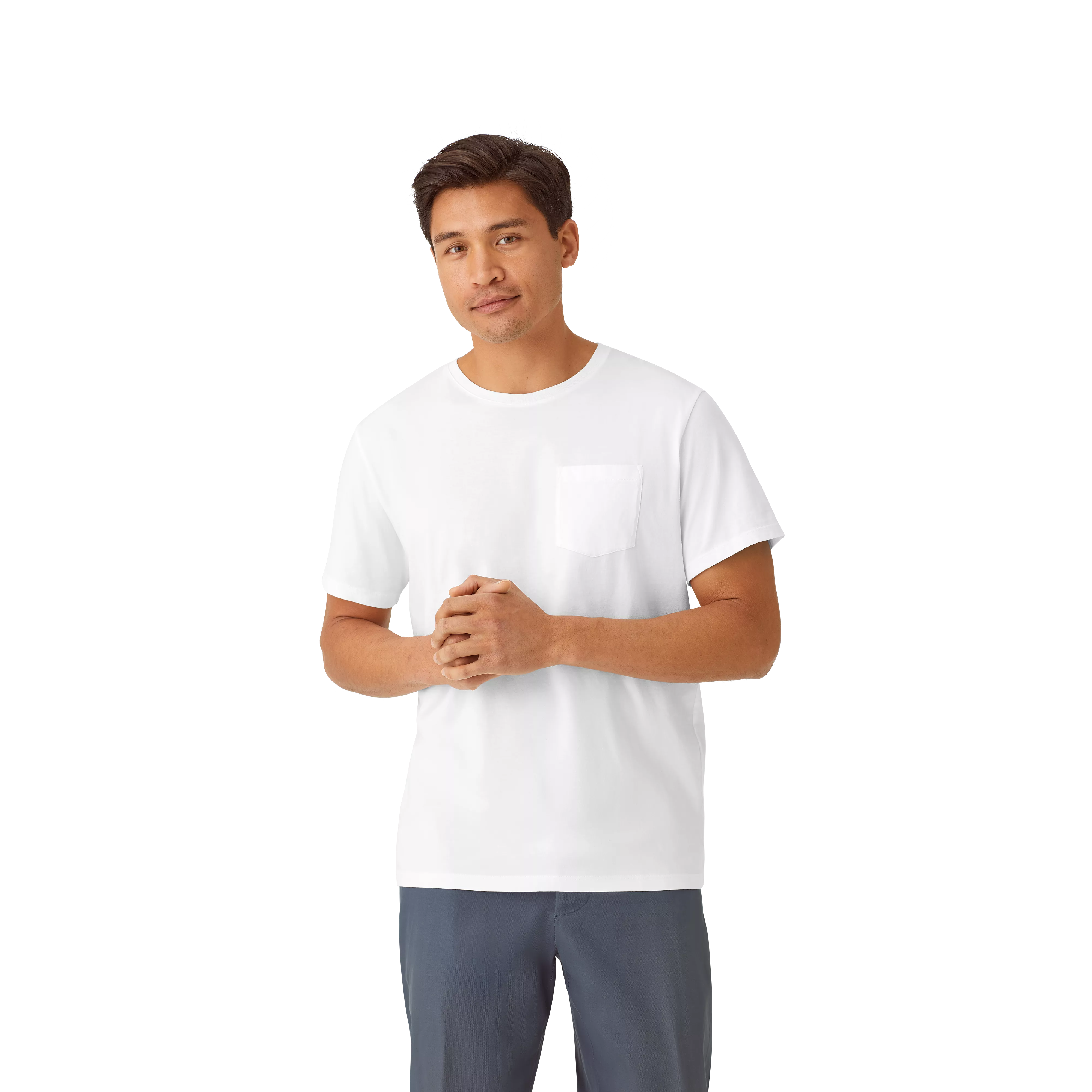 Men's Pima Cotton Pocket Crew Neck T-Shirt 3-Pack