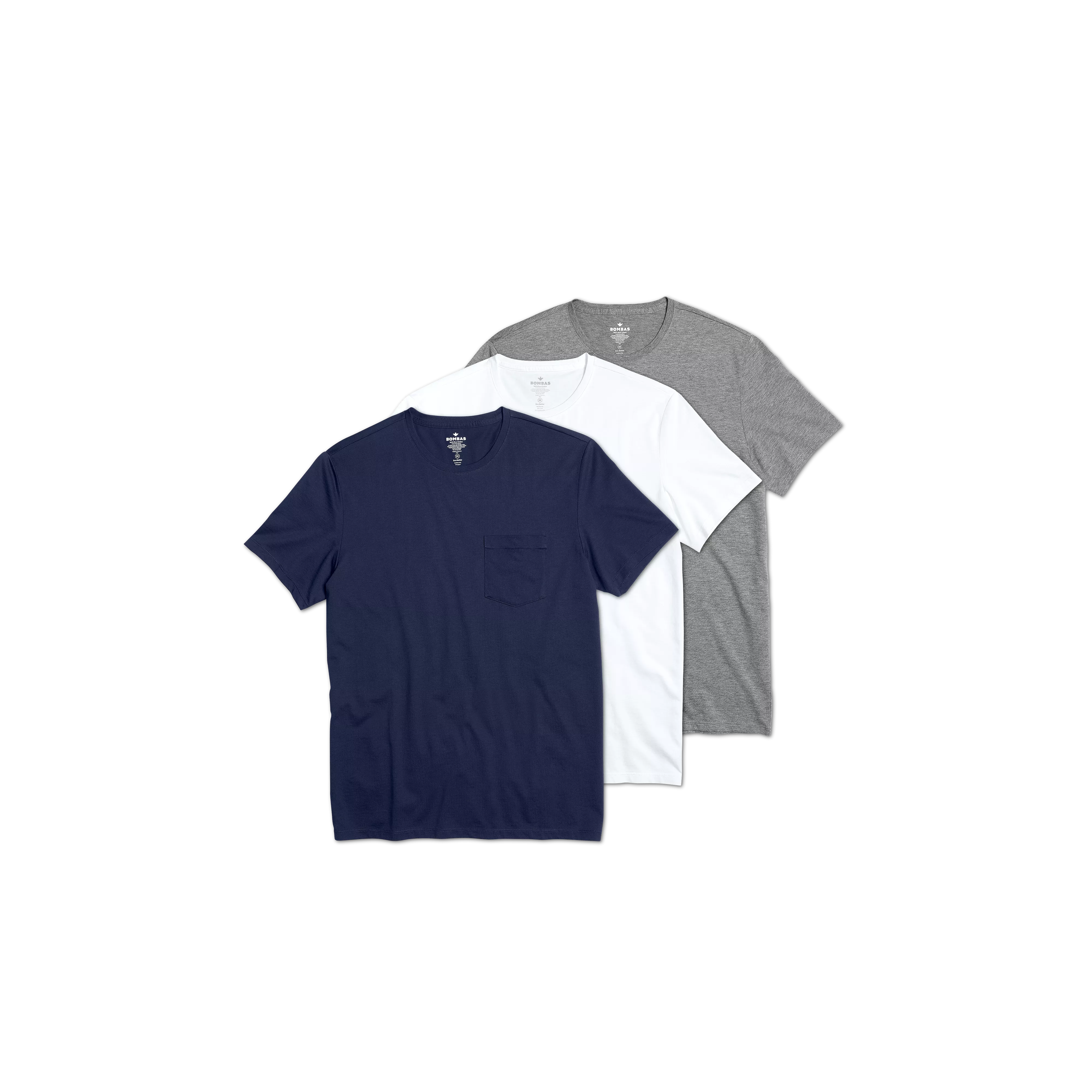 Men's Pima Cotton Pocket Crew Neck T-Shirt 3-Pack