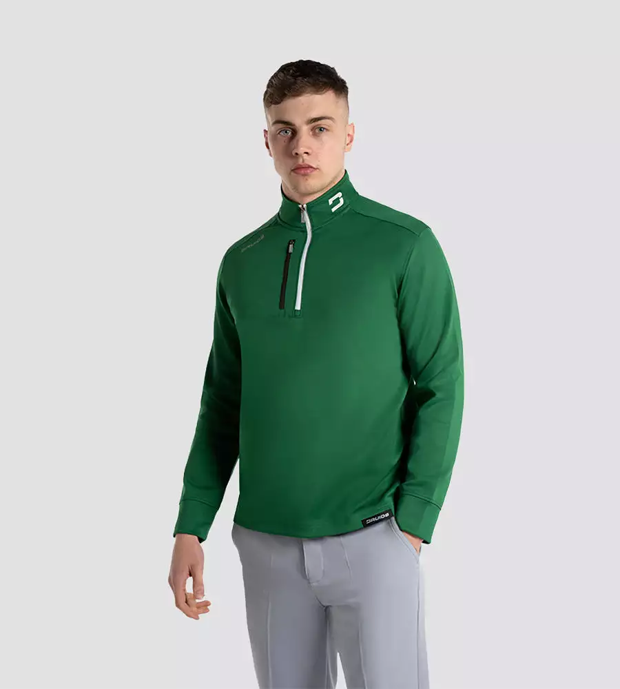 MEN'S ULTRA BLEND GOLF MIDLAYER 1/4 ZIP - FOREST