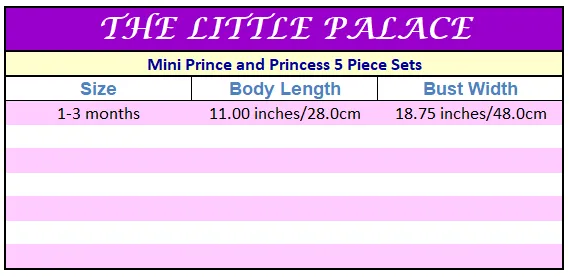 Mini Prince and Princess 5 Piece Bundle