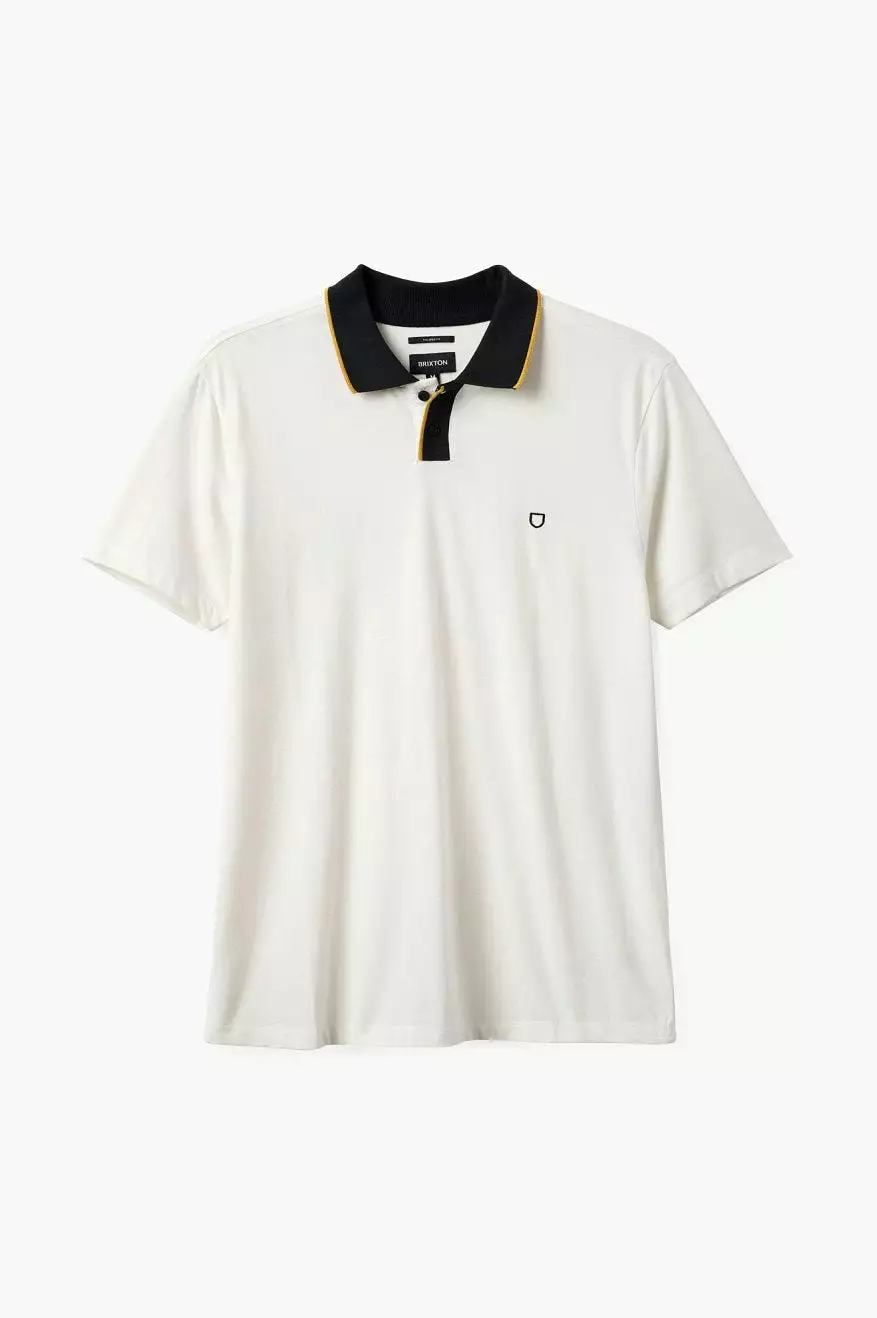 Mod Flex S/S Polo - Off White/Black