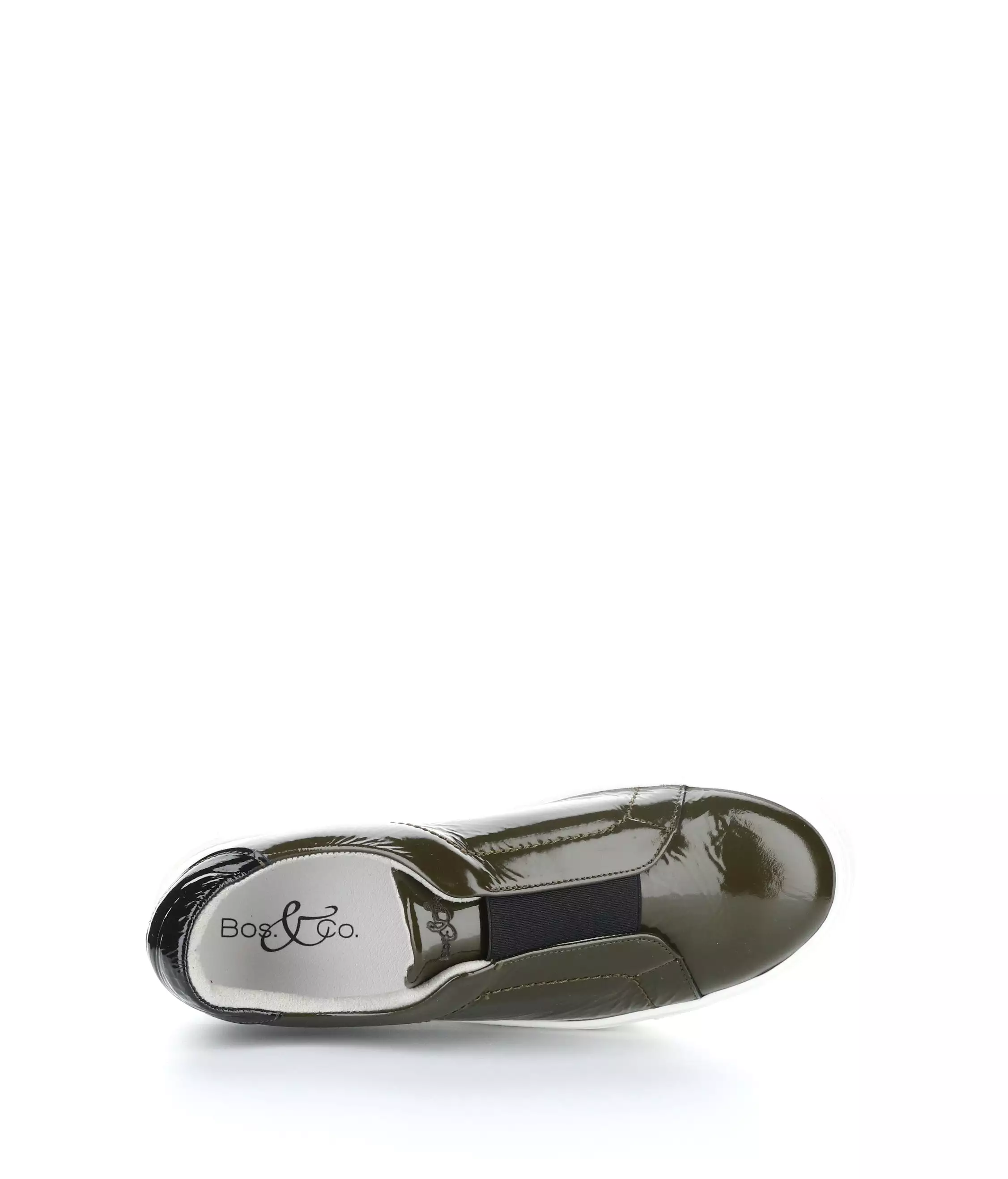 MONA OLIVE/BLACK Elasticated Shoes