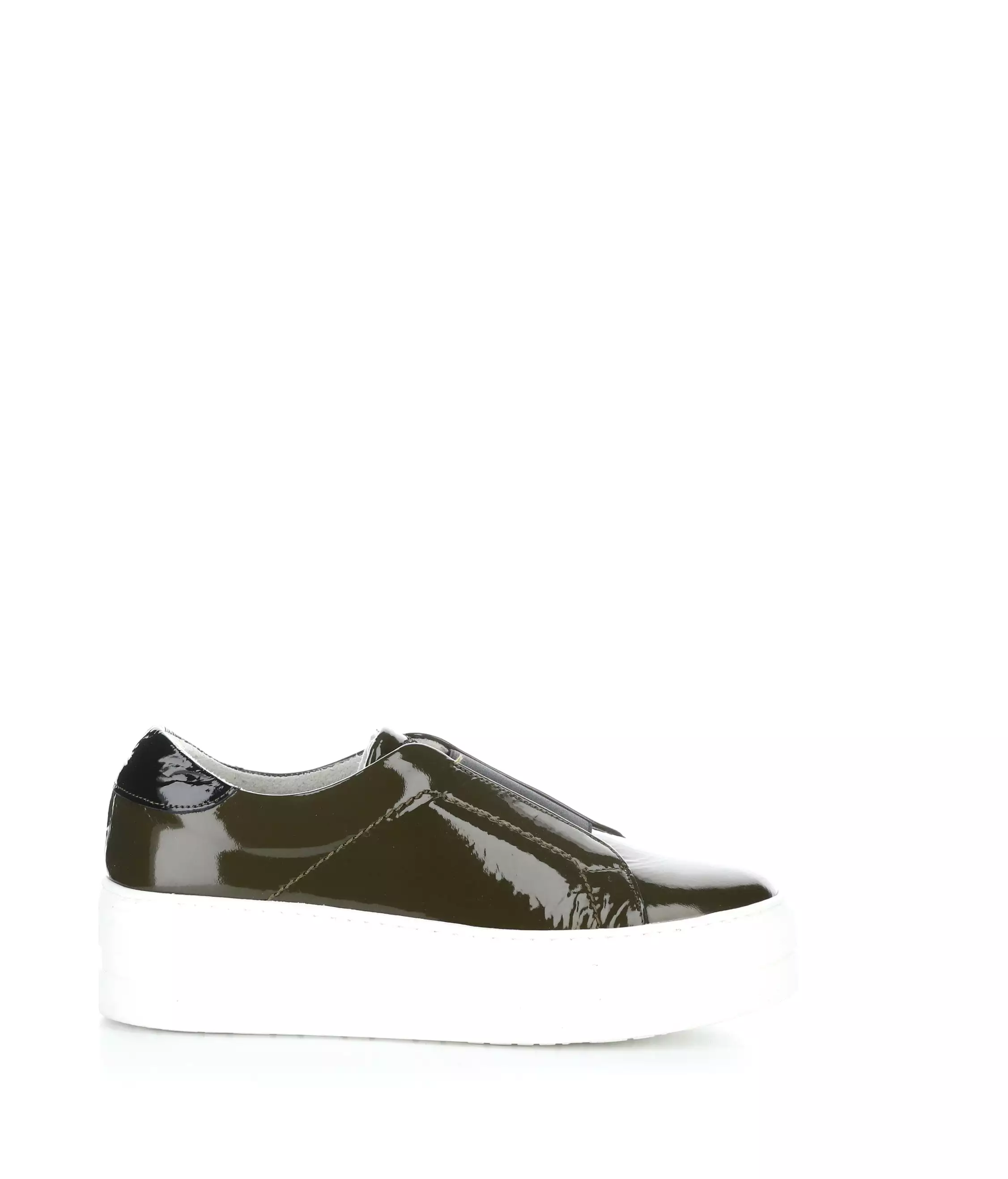 MONA OLIVE/BLACK Elasticated Shoes