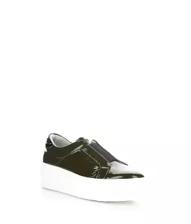 MONA OLIVE/BLACK Elasticated Shoes