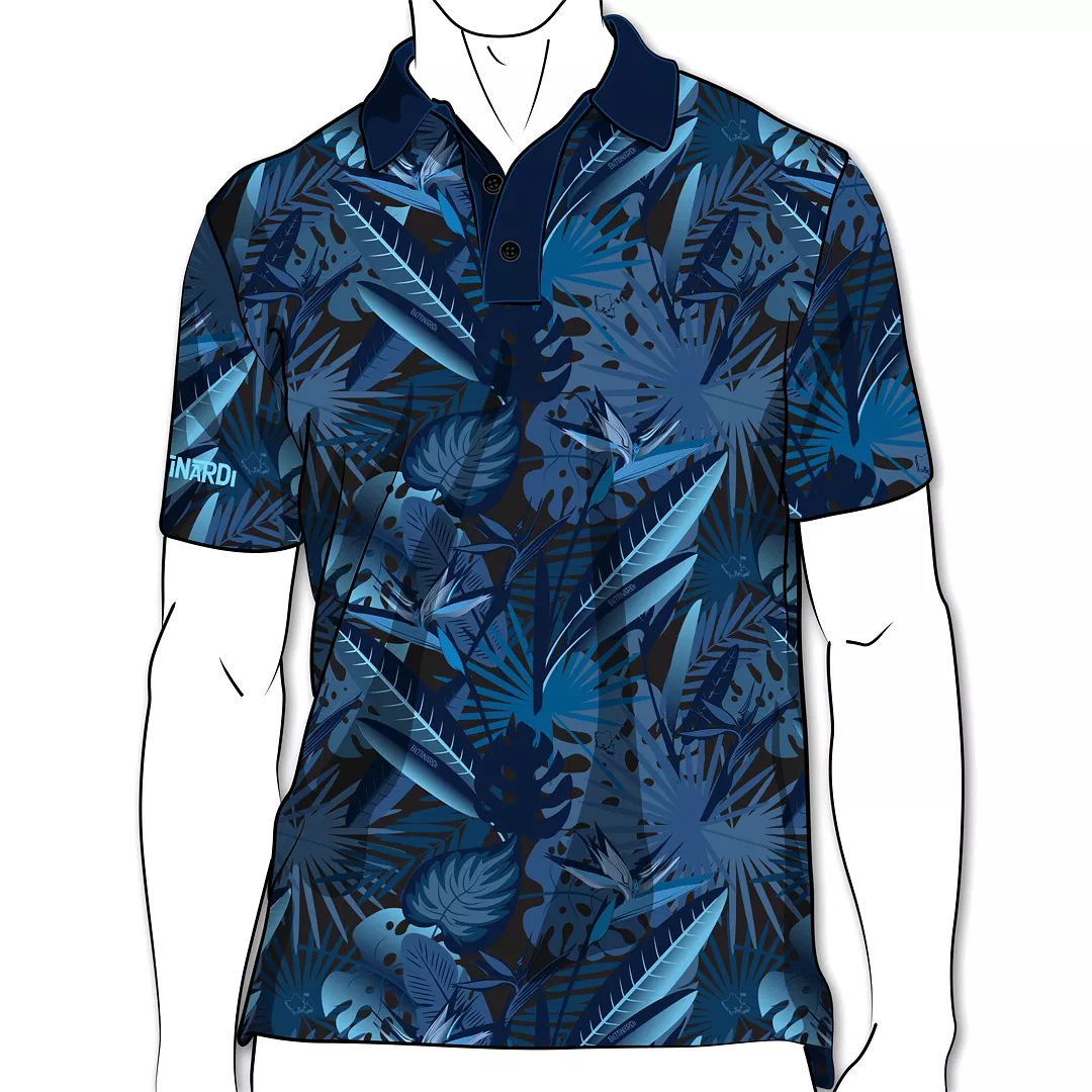 OGA X Bettinardi Tiki 24 - OGA Men's Polo - Tropical Blue