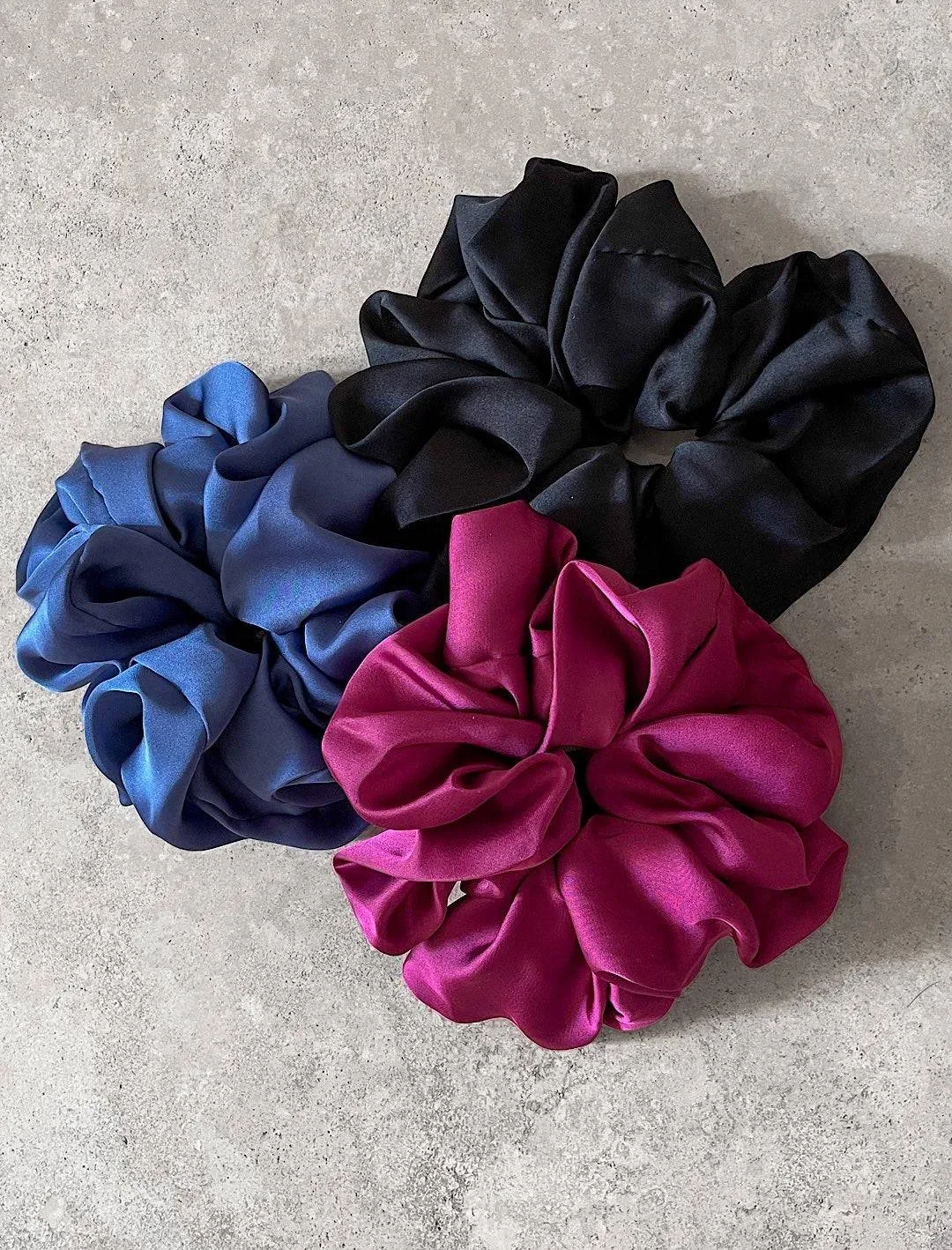 Oversized Scrunchie Set Of Three