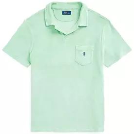 Polo Golf Classic Fit Cotton Knit Open Placket Polo Celadon Green - SU24