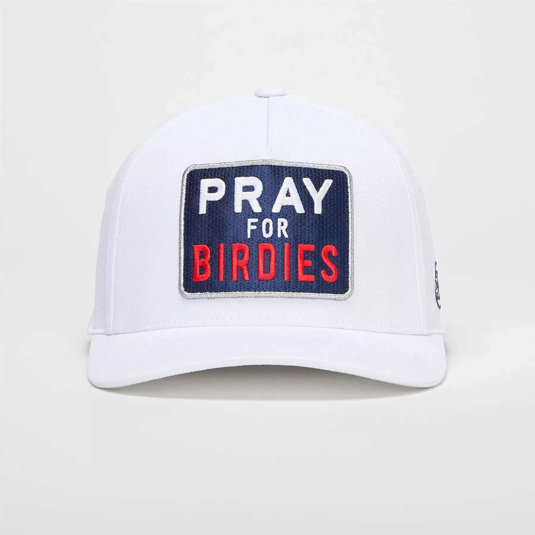 Pray For Birdies Stretch Twill Snapback Hat Snow - SS24