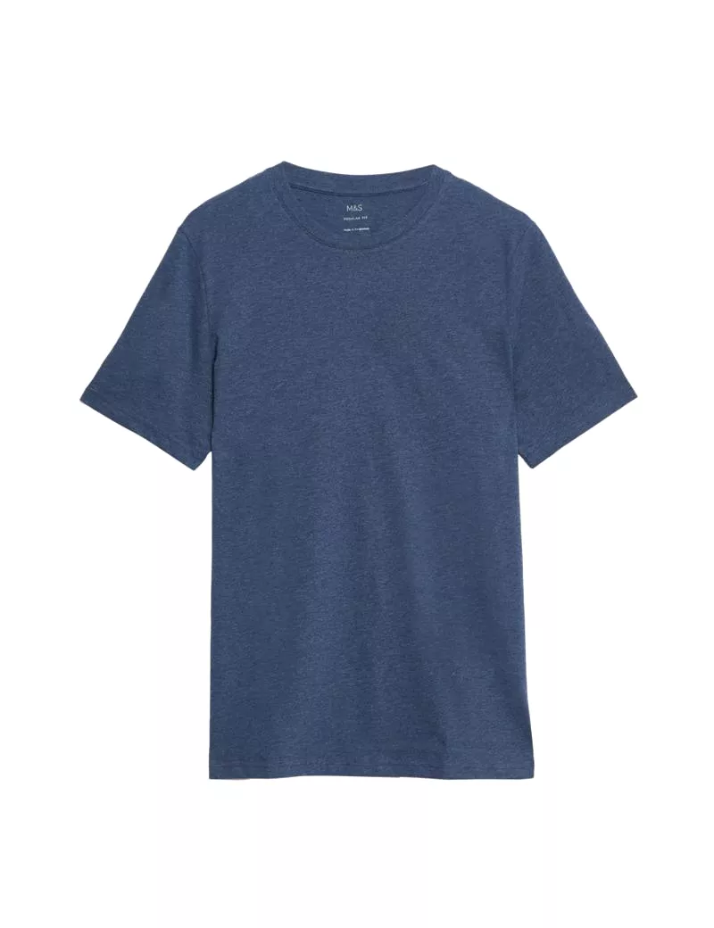 Regular Fit Pure Cotton Crew Neck T-Shirt