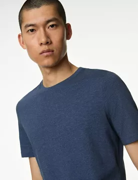 Regular Fit Pure Cotton Crew Neck T-Shirt