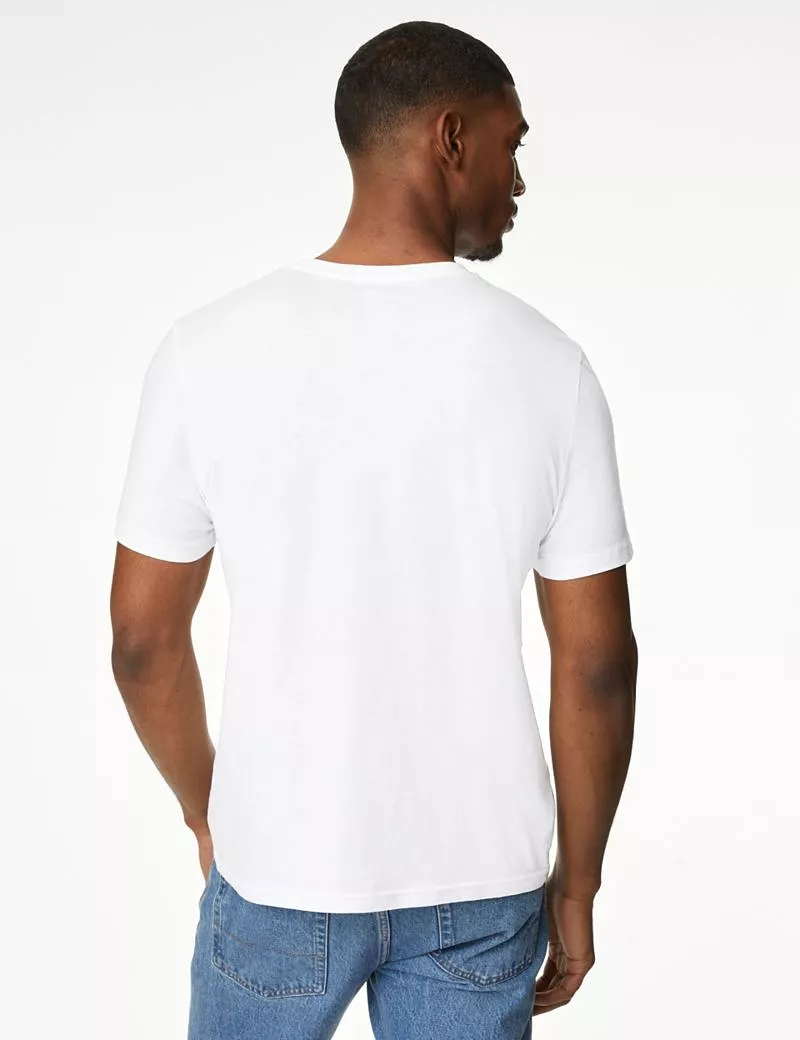 Regular Fit Pure Cotton Crew Neck T-Shirt