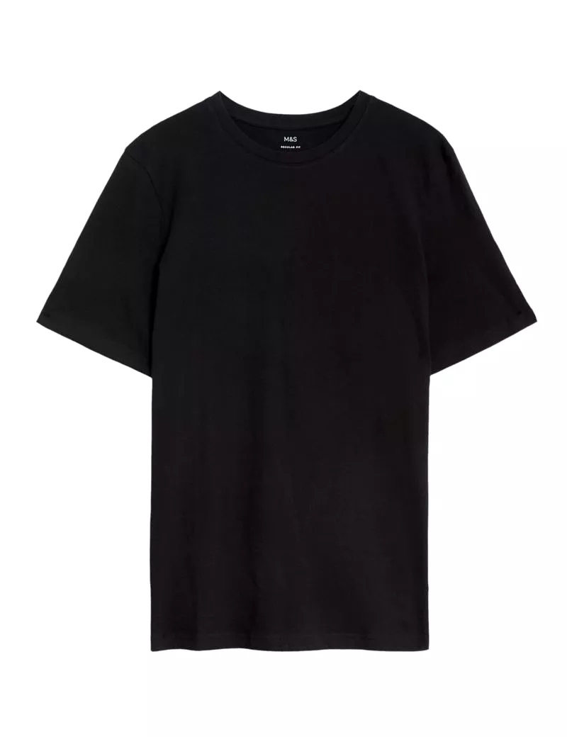 Regular Fit Pure Cotton Crew Neck T-Shirt