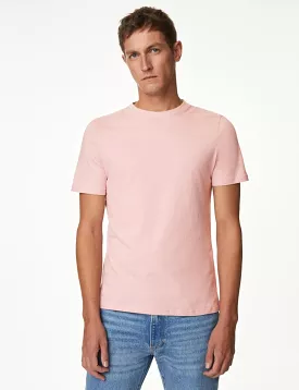 Regular Fit Pure Cotton Crew Neck T-Shirt