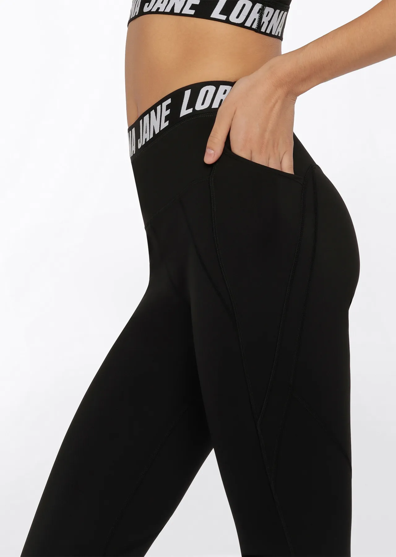 Relay Booty Phone Ankle Biter Leggings | Black | Tights and Leggings | Lorna Jane New Zealand