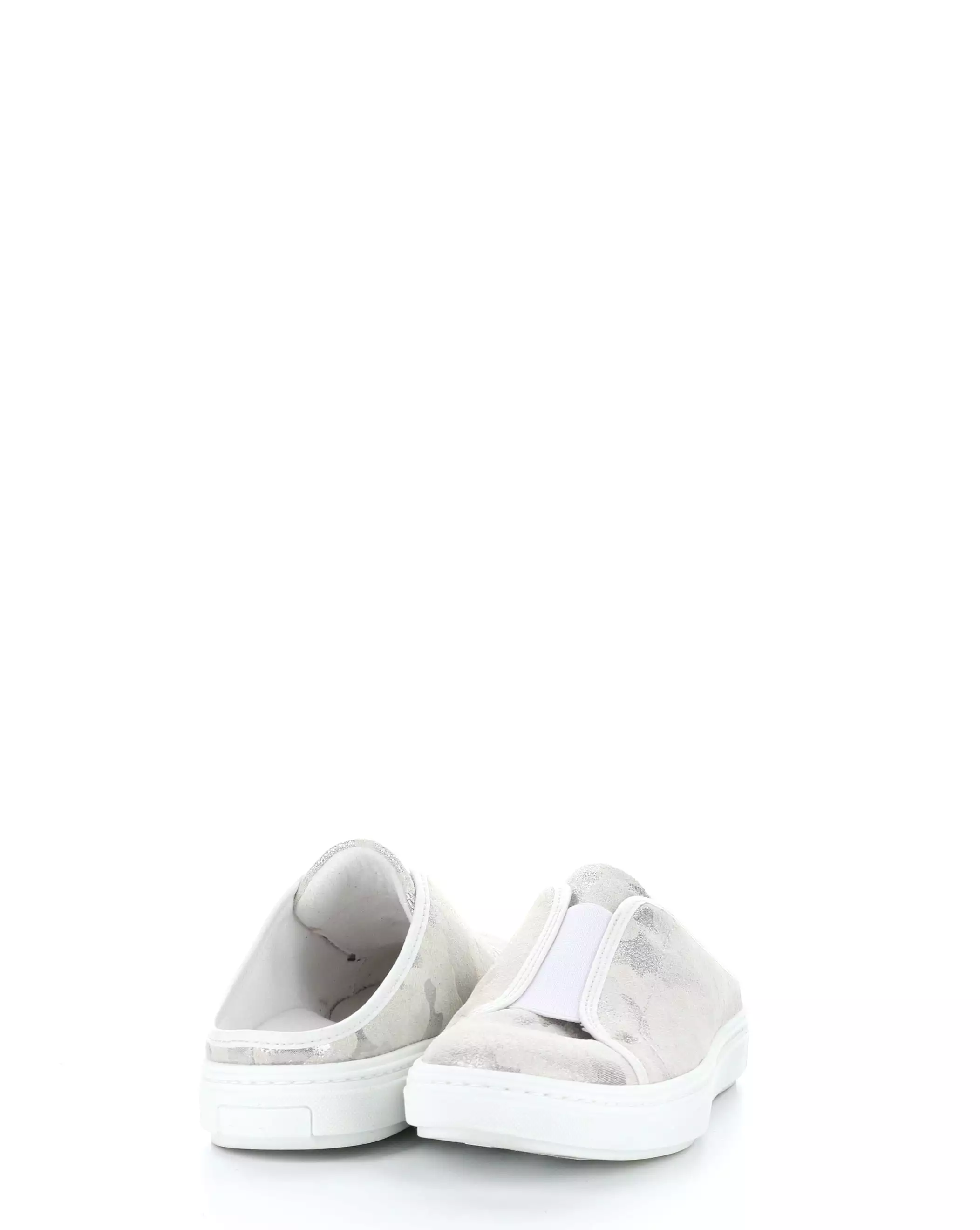 RODOS SILVERGREY/WHITE Slip-on Mules