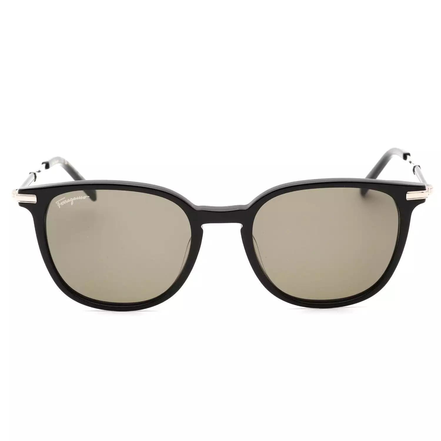 Salvatore Ferragamo SF1015S Sunglasses BLACK/Green Grey