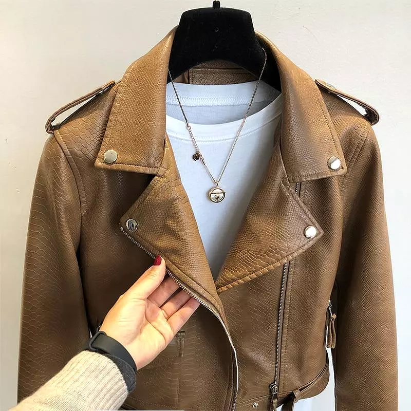 Serpentine Leather Jackets For Women