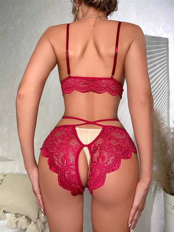 Sexy See-Through Panties Set