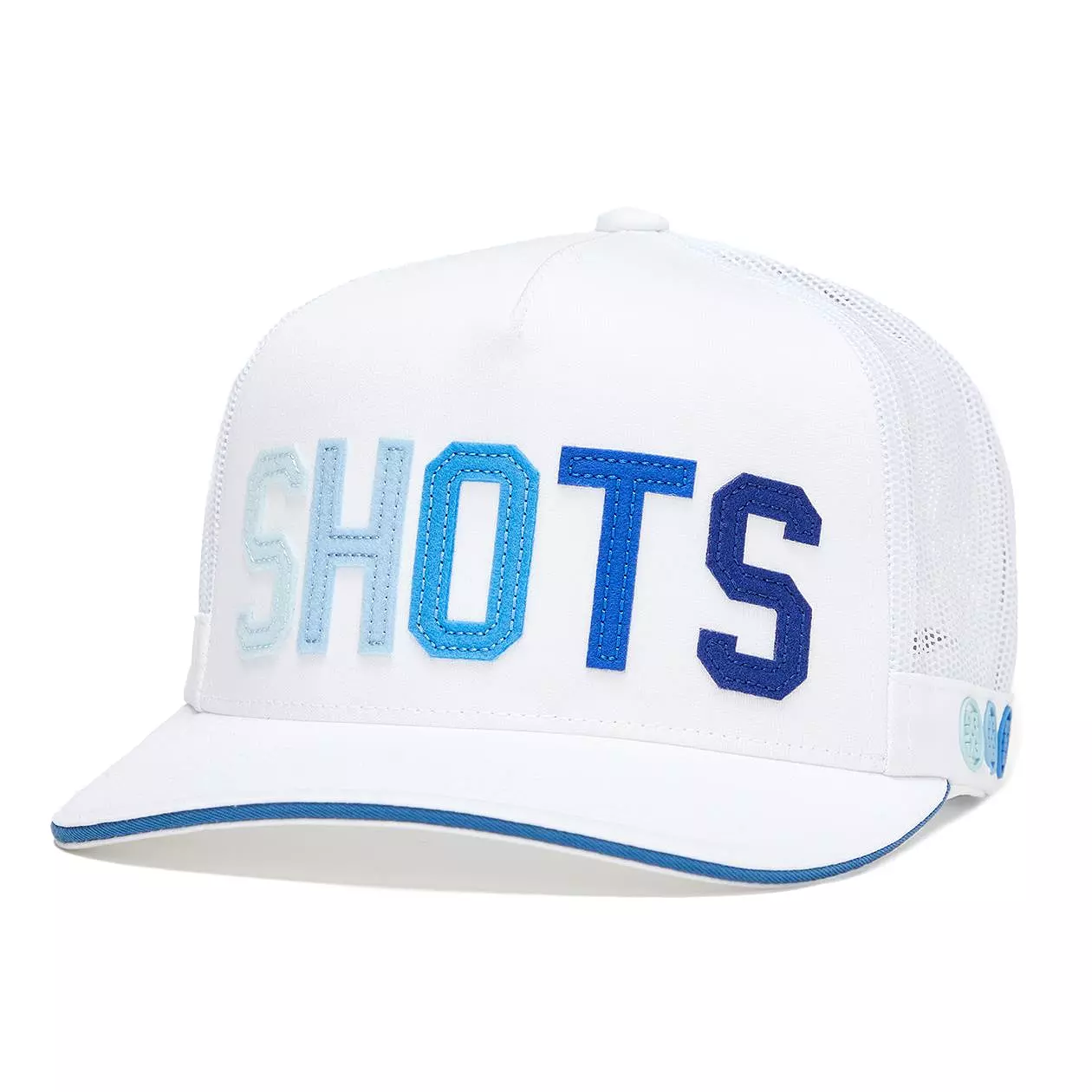 Shots Interlock Knit Trucker Hat Snow/Glory - SS24