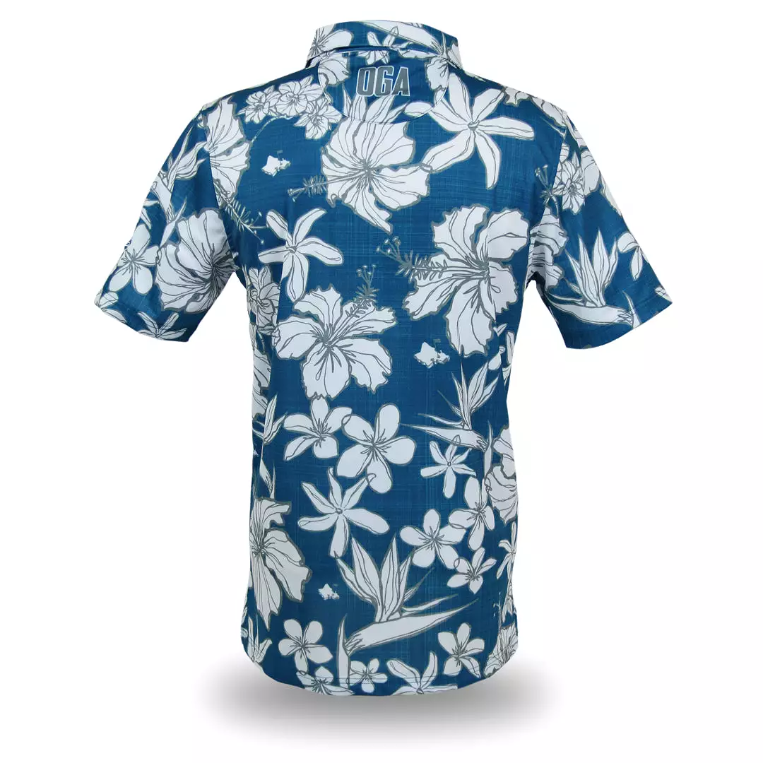 Sketchy Deep Blue - OGA Men's Polo - Deep Blue