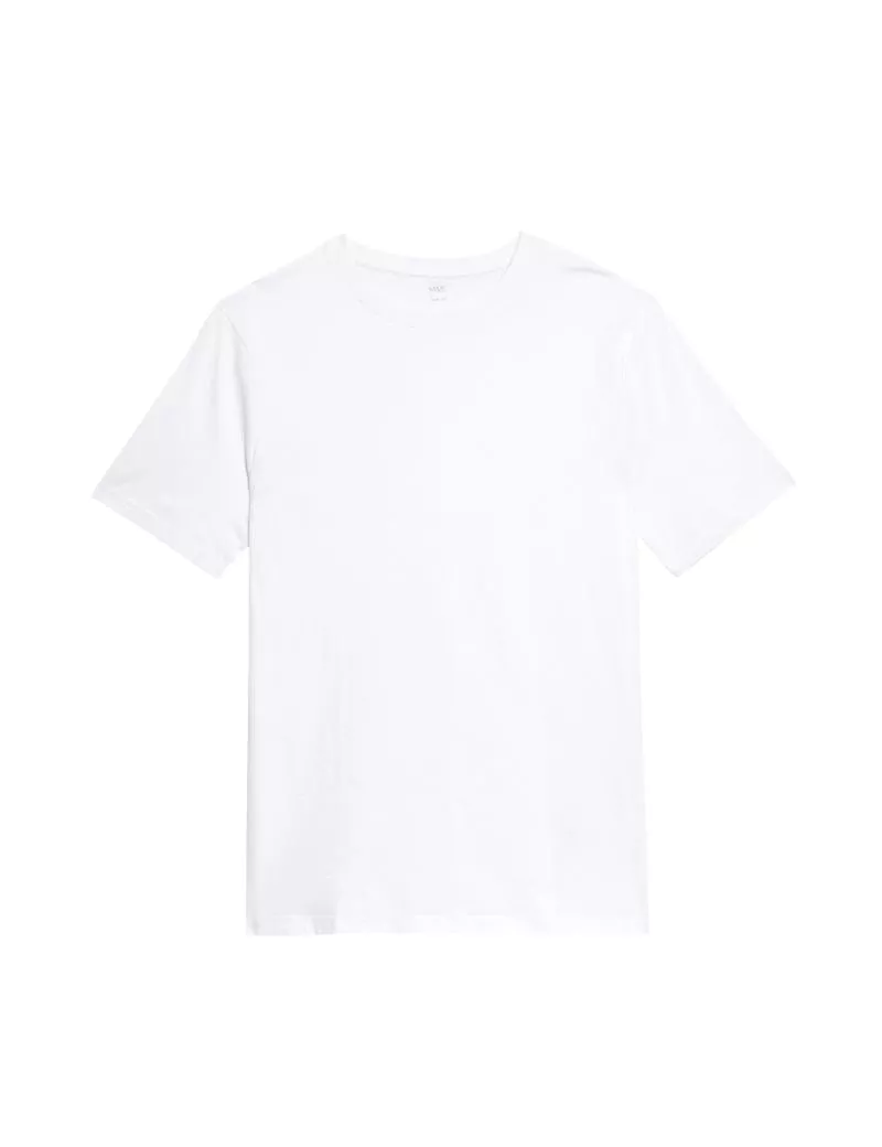 Slim Fit Pure Cotton Crew Neck T-Shirt