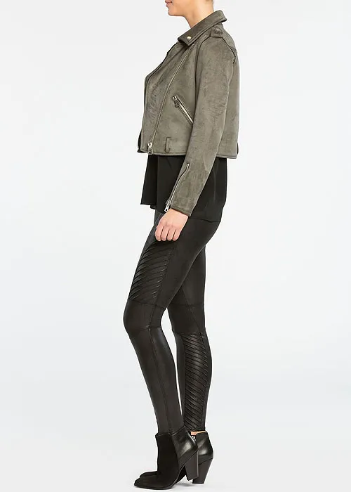 Spanx Faux Leather Moto Leggings ()