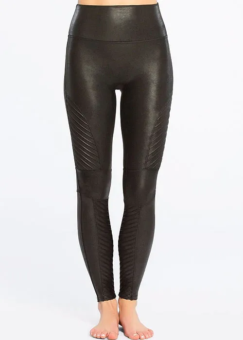 Spanx Faux Leather Moto Leggings ()