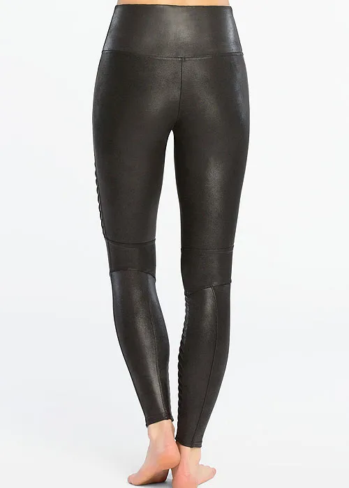 Spanx Faux Leather Moto Leggings ()