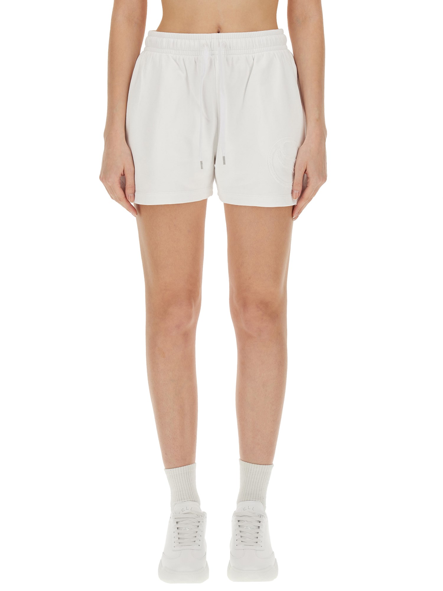 STELLA McCARTNEY    COTTON FLEECE SHORTS WITH LOGO