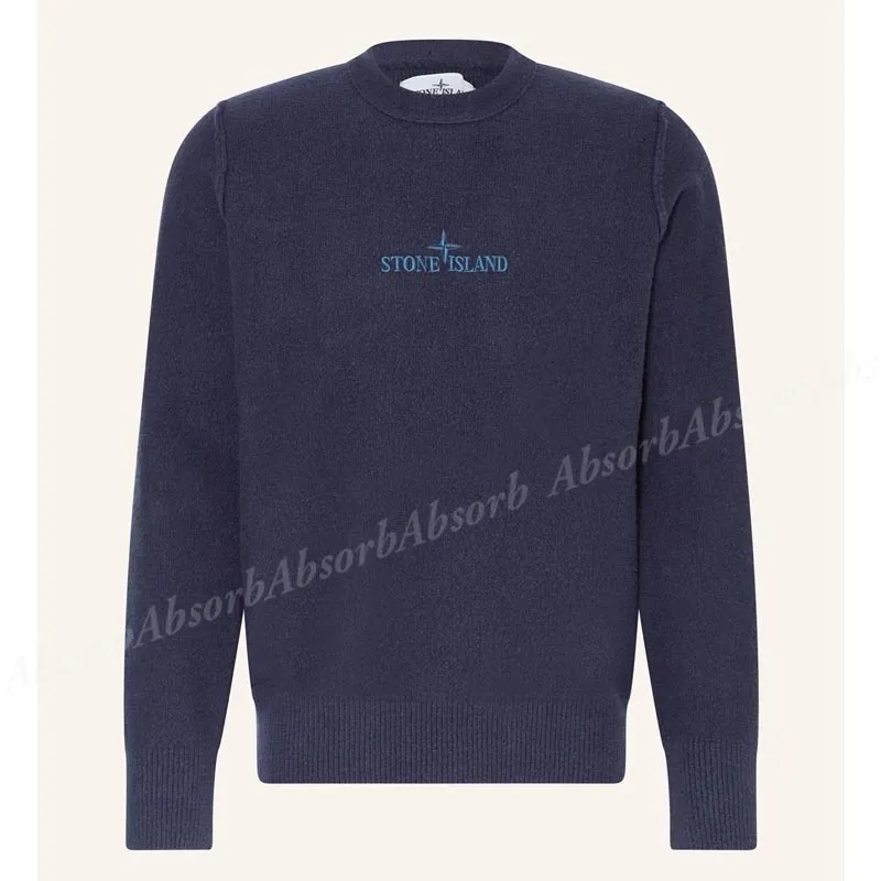 STONE ISLAND  |Crew Neck Street Style Long Sleeves Plain Cotton Logo