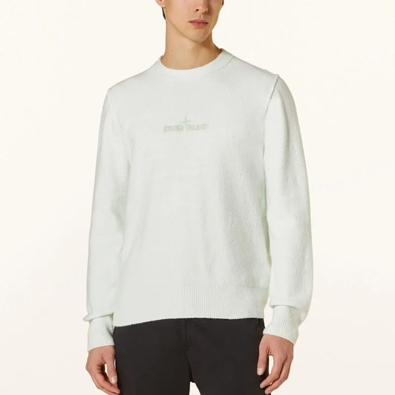 STONE ISLAND  |Crew Neck Street Style Long Sleeves Plain Cotton Logo