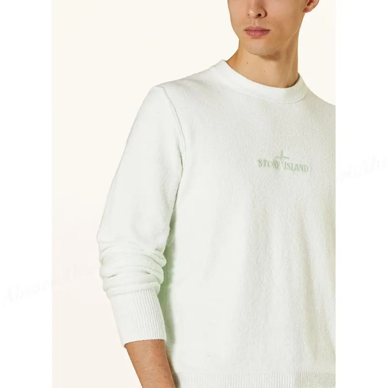 STONE ISLAND  |Crew Neck Street Style Long Sleeves Plain Cotton Logo