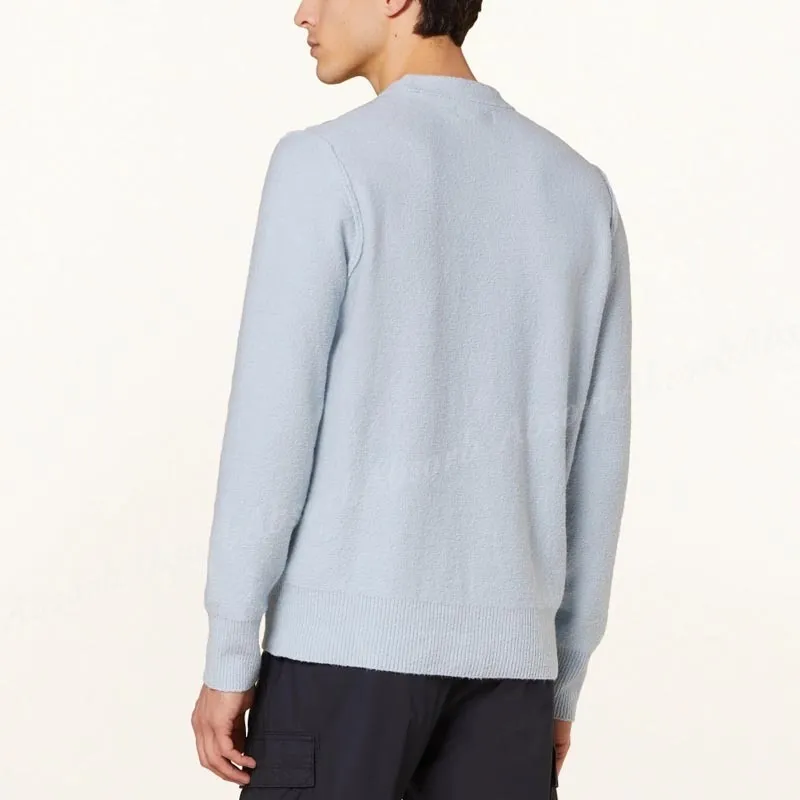 STONE ISLAND  |Crew Neck Street Style Long Sleeves Plain Cotton Logo