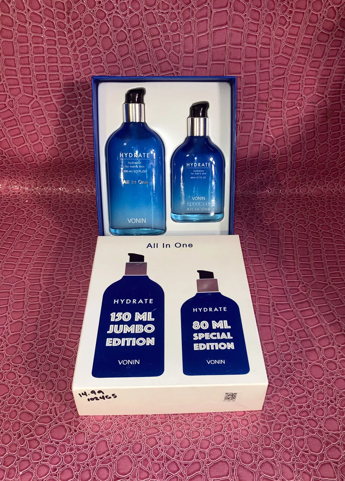 Vonin All-in-one Hydrate 150ml+80ml Special Sets For Men Homme Moisture Bright