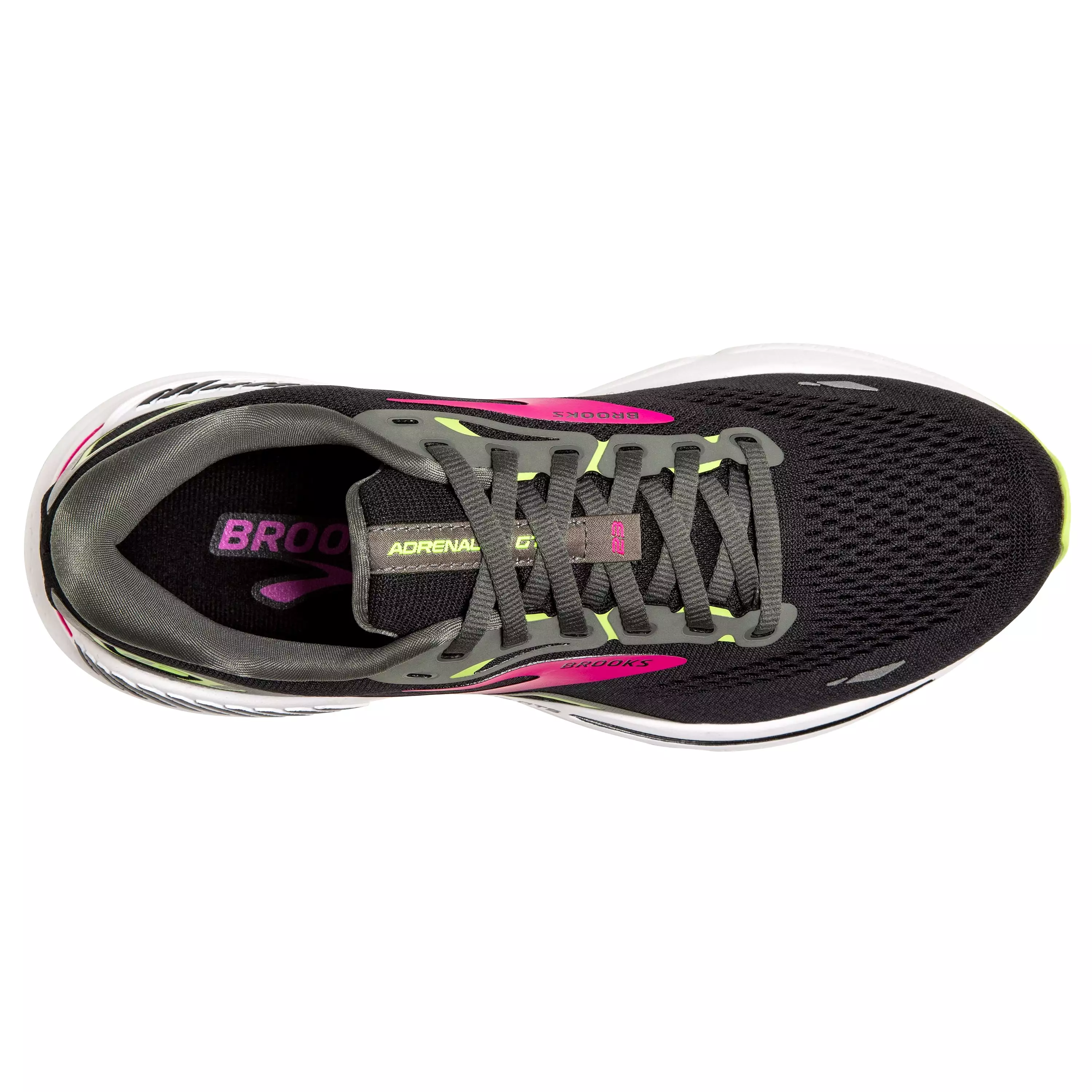 W Brooks Adrenaline GTS 23 Black/Gunmetal/Sharp Green