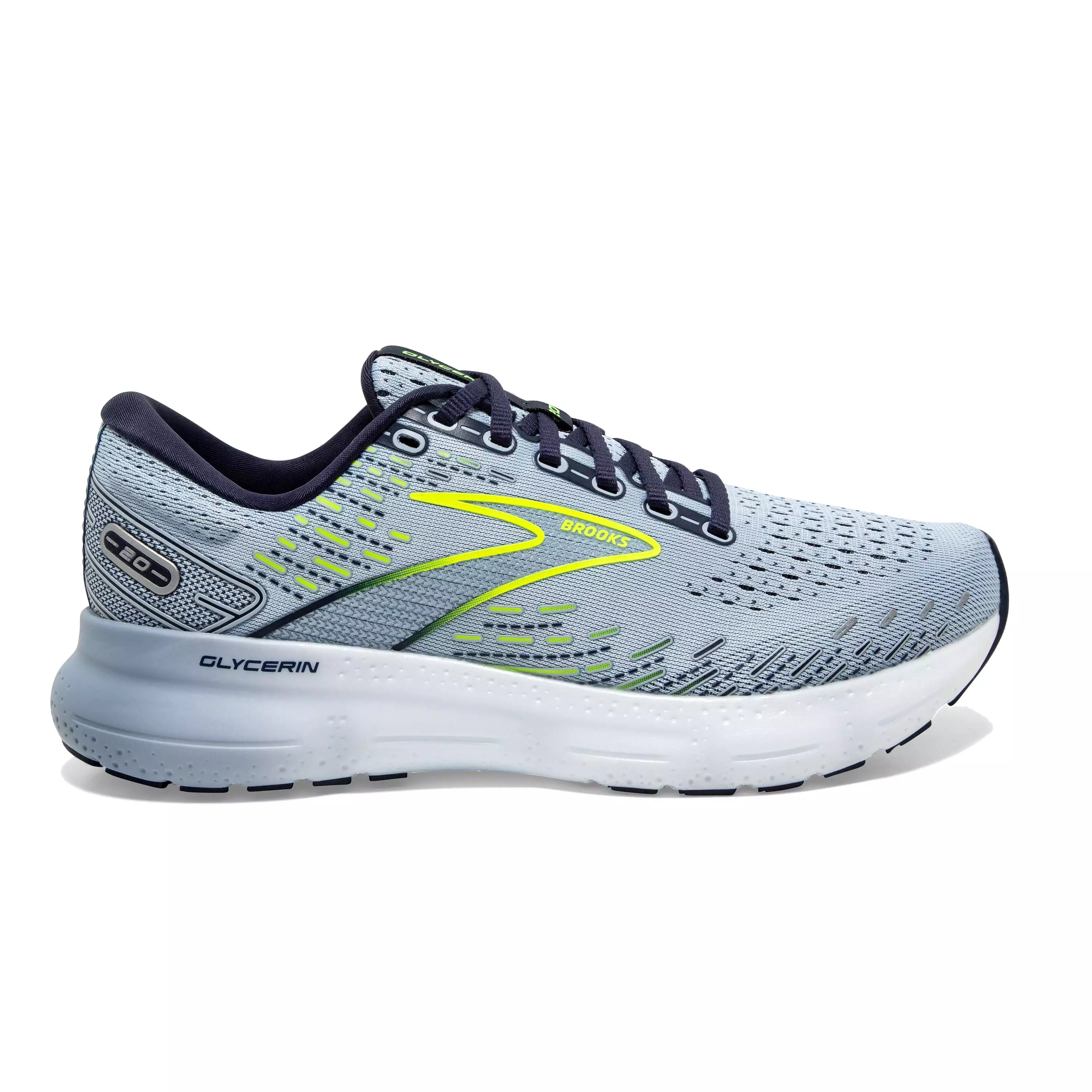 W Brooks Glycerin 20 Light Blue/Peacoat/Nightlife