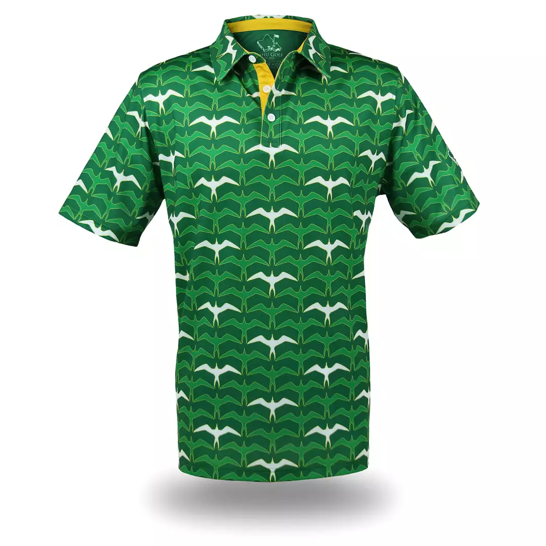 Wasters 3.0 Iwa Flock - OGA Men's Polo - Grass Green