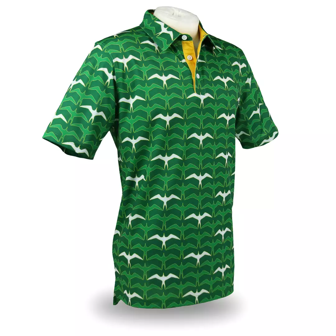 Wasters 3.0 Iwa Flock - OGA Men's Polo - Grass Green