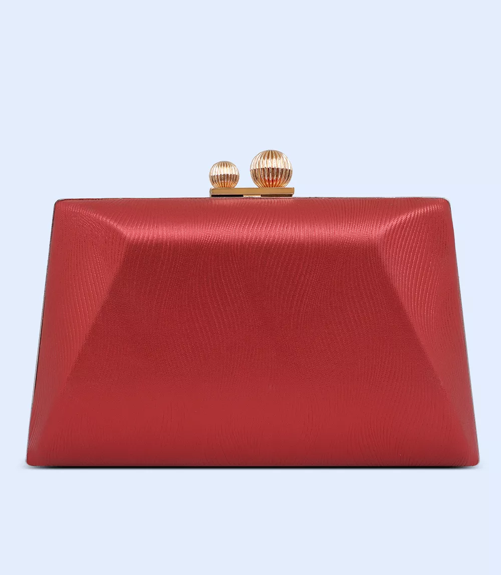 WB2503-RED-Women Snazzy Clutch