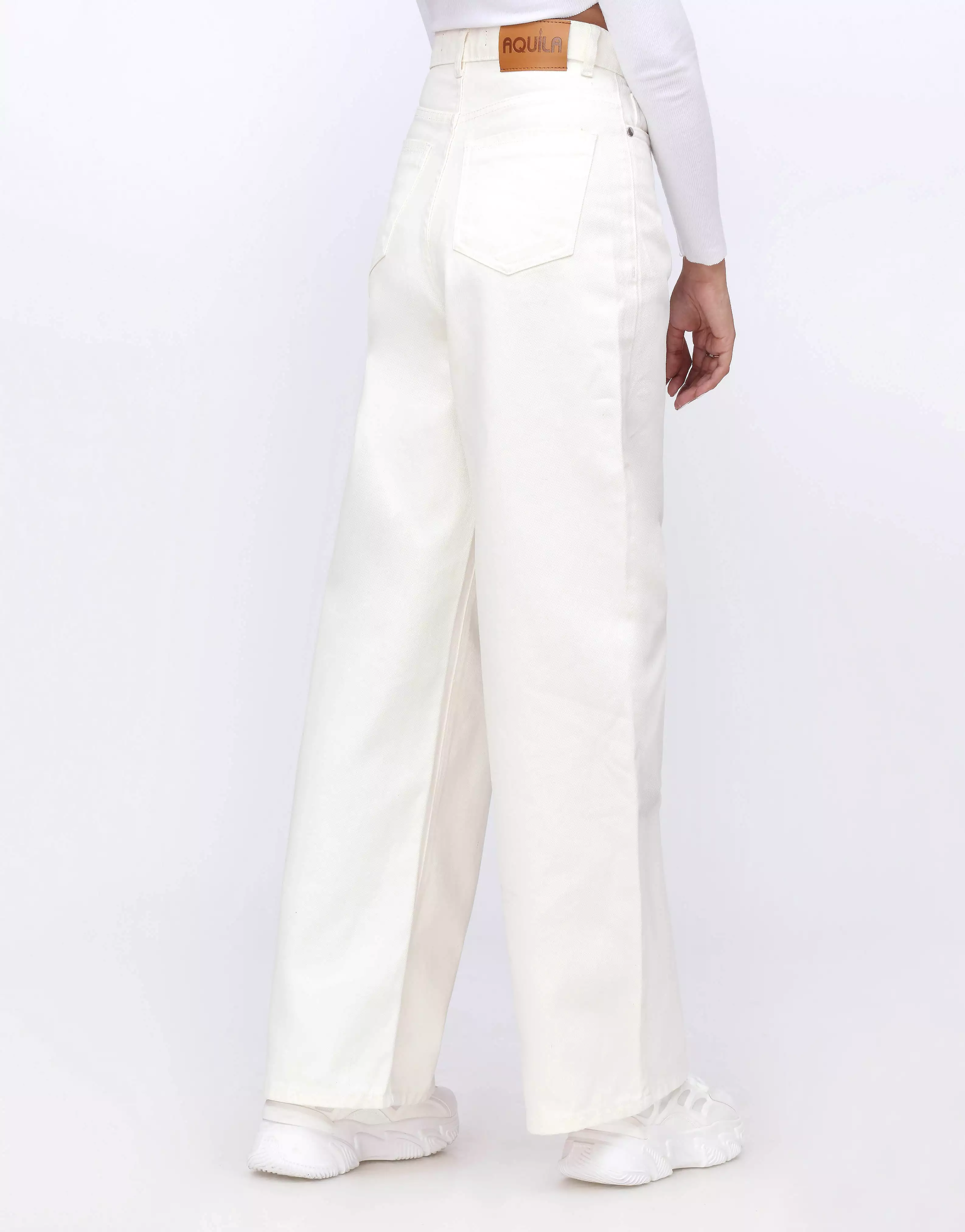 Wide Leg Jeans White