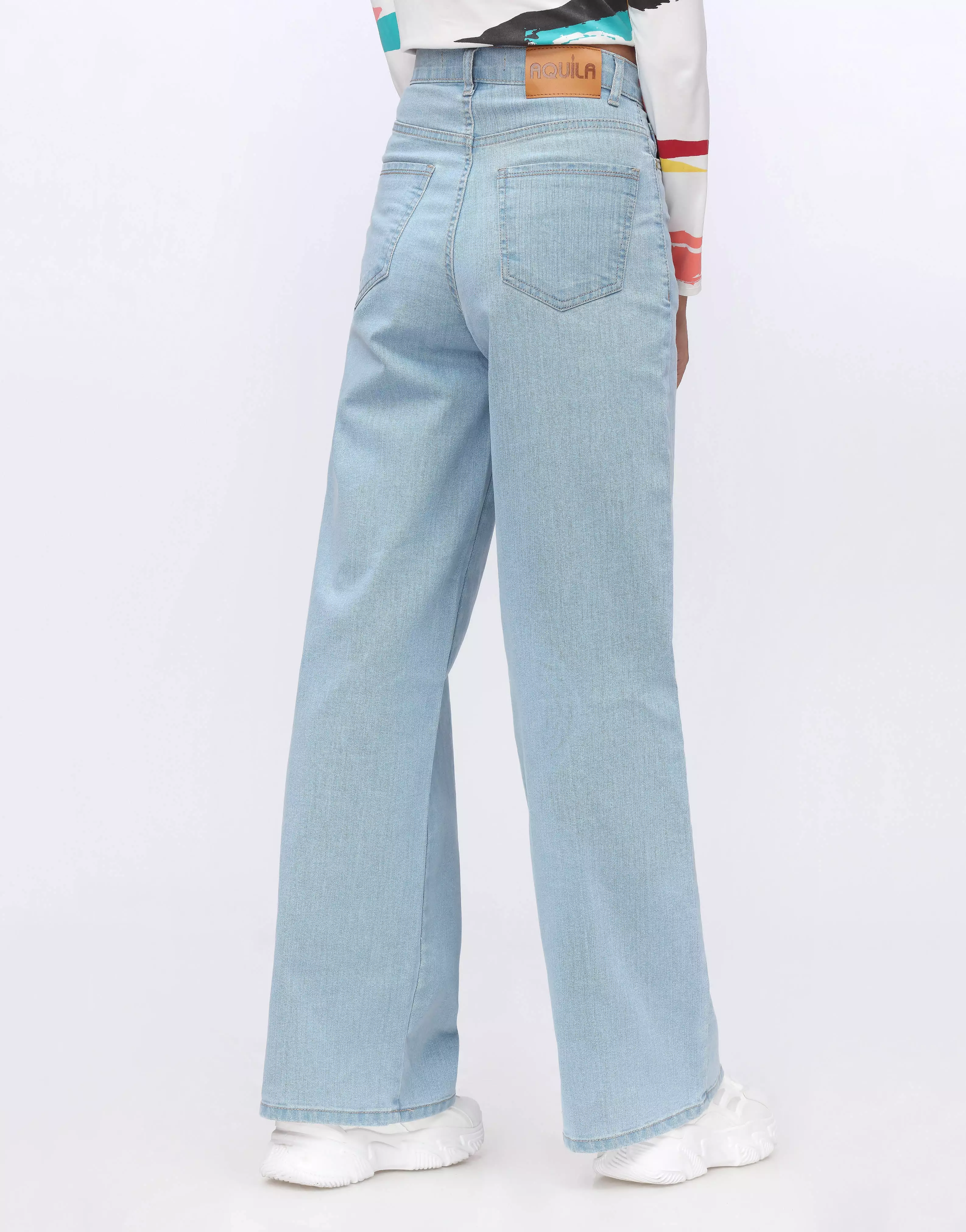 Wide Leg Jeans- Light Blue