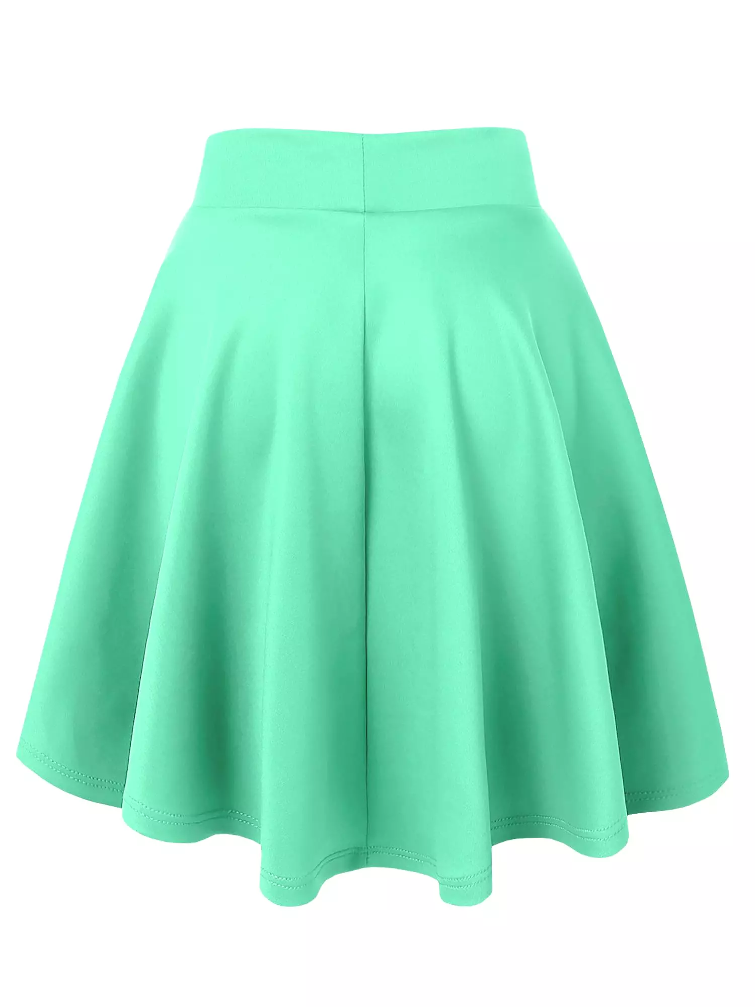 Women's Basic Versatile Stretchy Flared Casual Skater Skirt