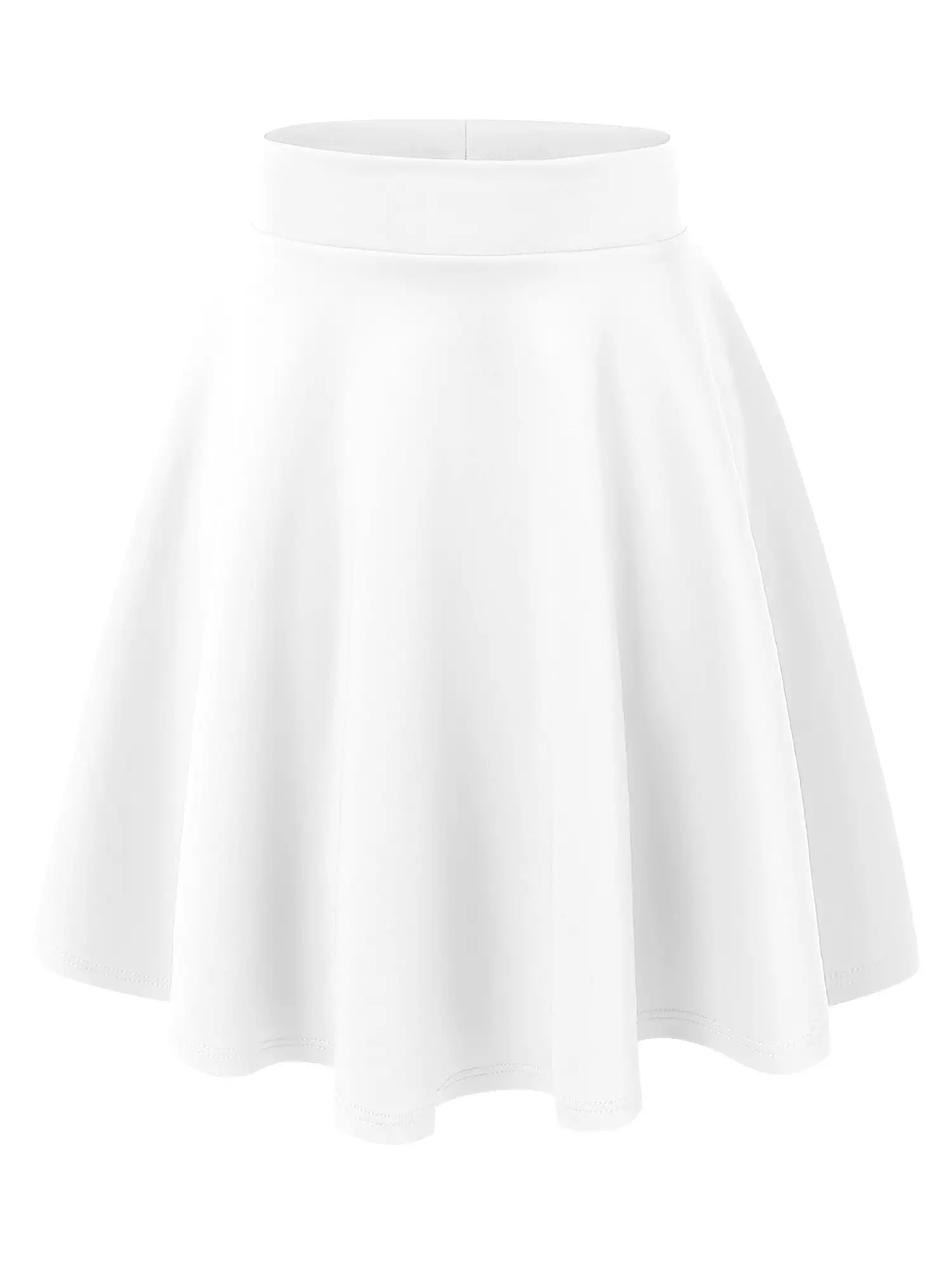 Women's Basic Versatile Stretchy Flared Casual Skater Skirt