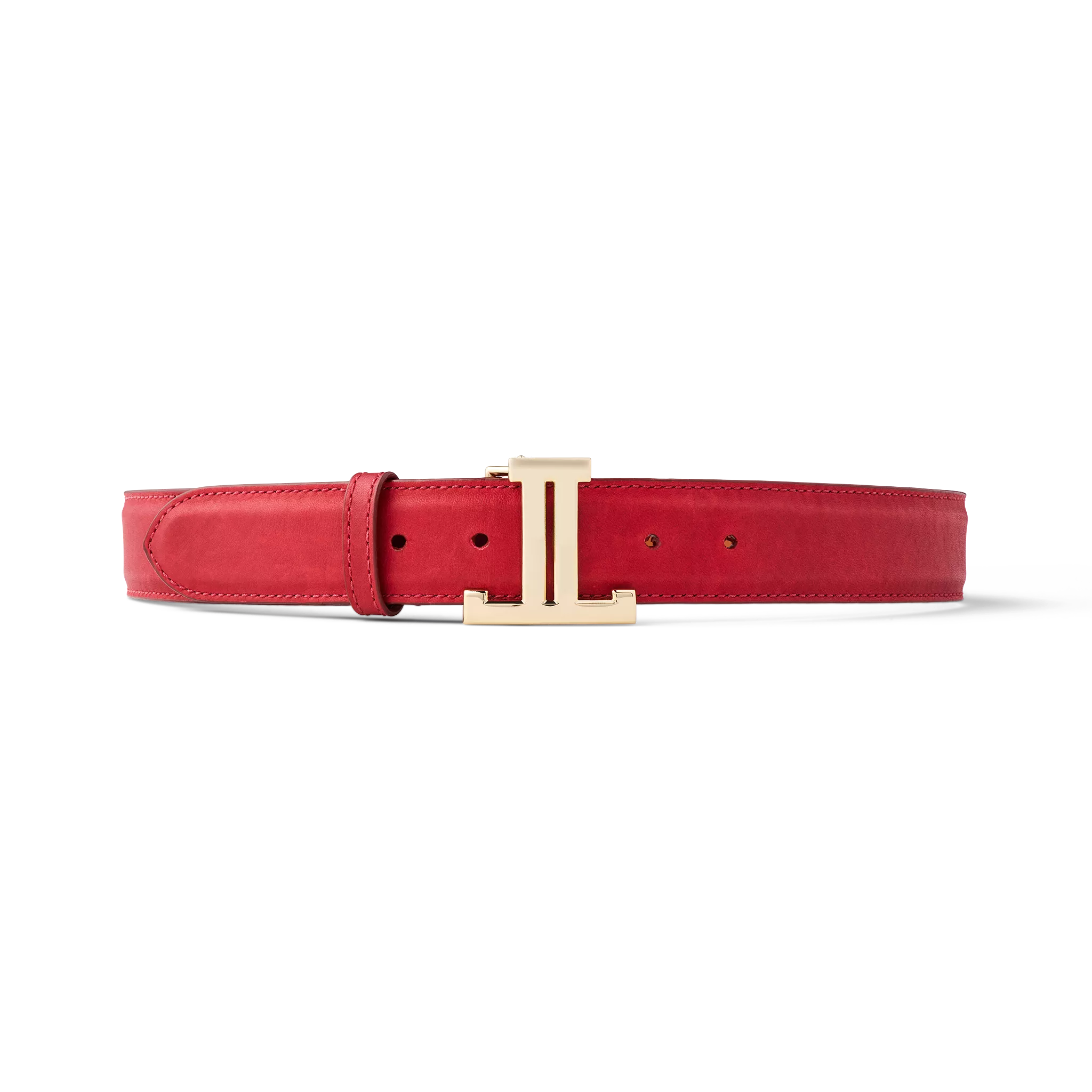 Women's Mirrored L Belt :: Red