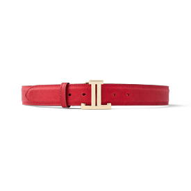 Women's Mirrored L Belt :: Red