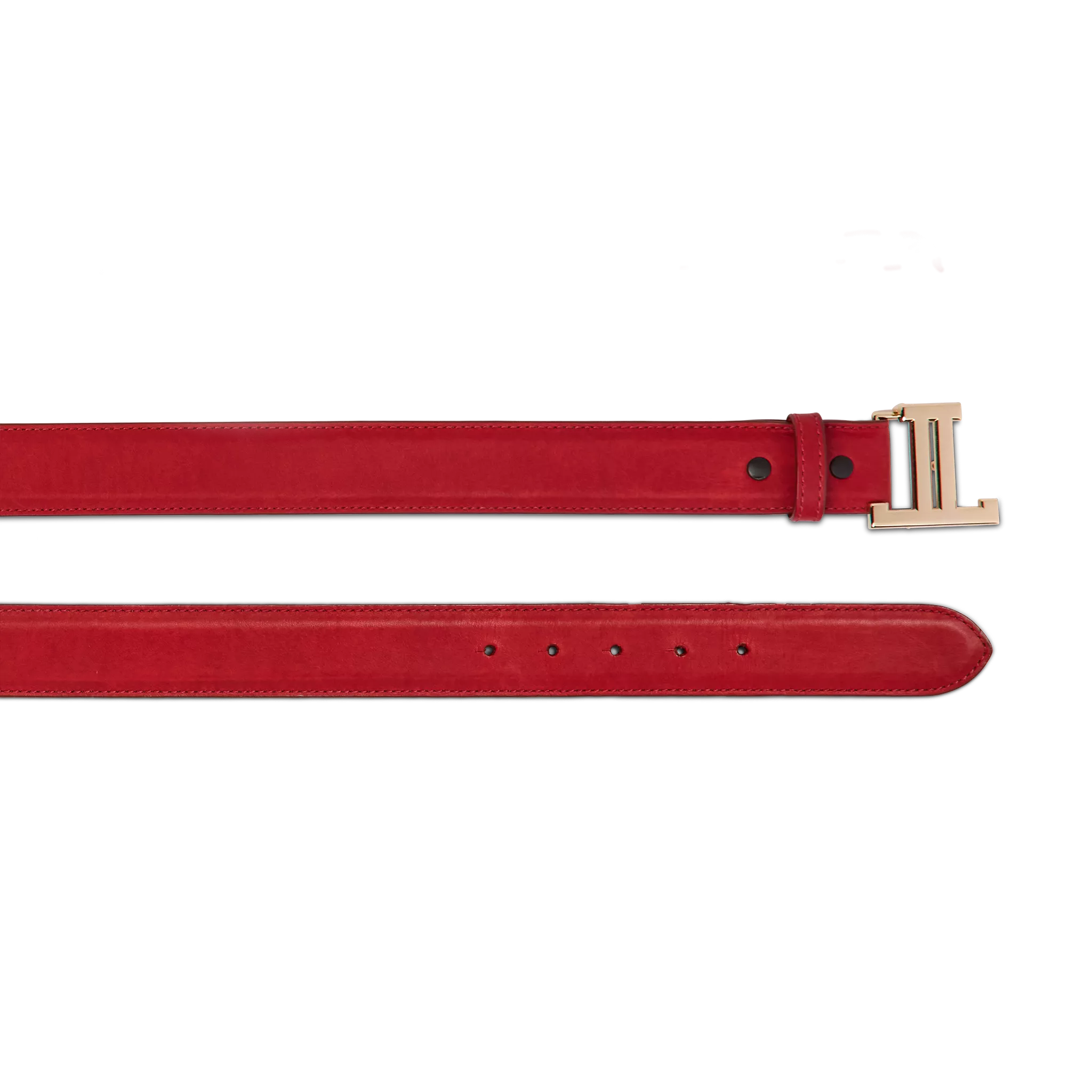 Women's Mirrored L Belt :: Red